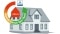 Slika prikazuje kuću kao simbol alata za provjeru uštede energije u zgradi tvrtke Viessmann – temelj za odluku o sustavu grijanja.